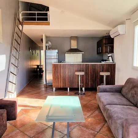 T2 300 M - Terrasse, Piscine, Parking Et Climatisation Apartament *